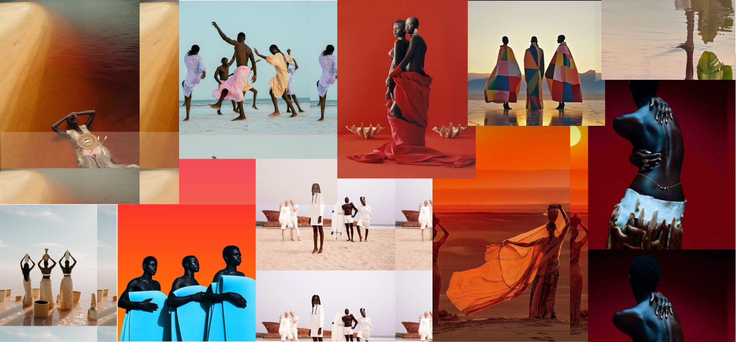 Collage of creative work